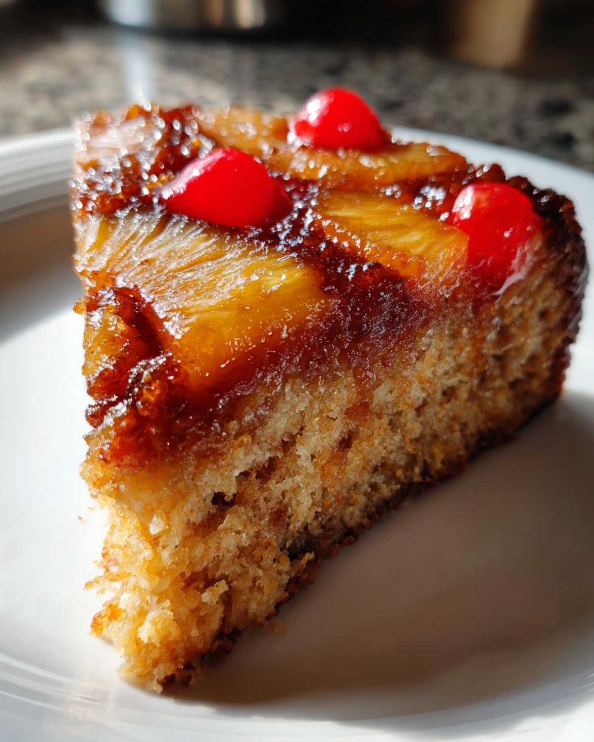 Spiced Pineapple Upside-Down Cake (non-traditional twist) - detail 3