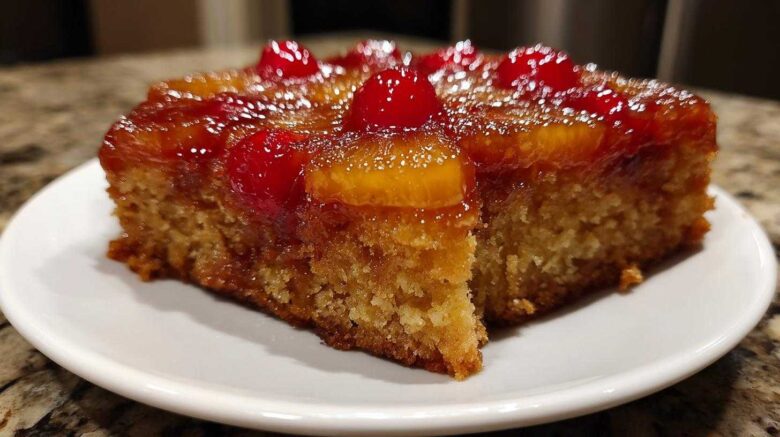 Spiced Pineapple Upside-Down Cake (non-traditional twist)
