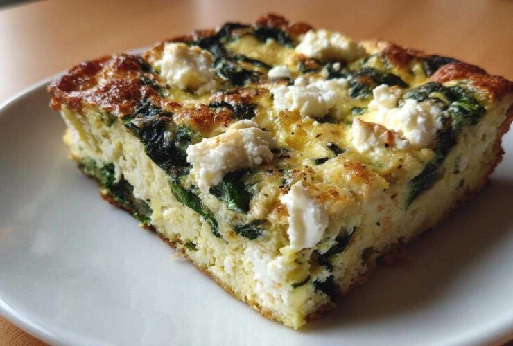Spinach and Feta Baked Omelet