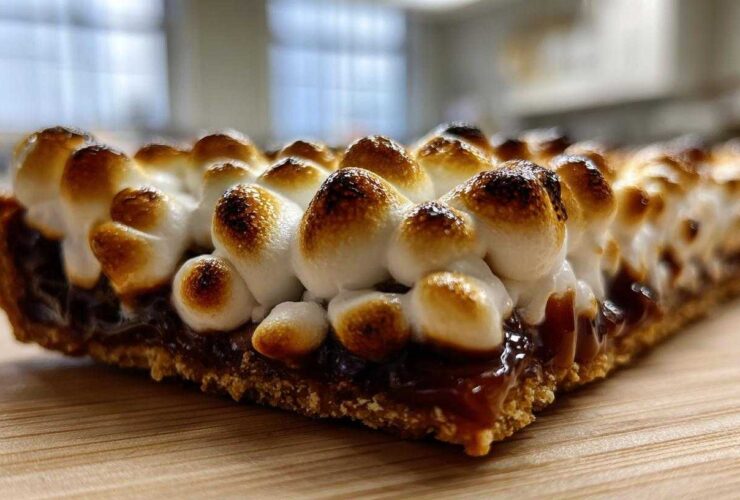 Sriracha-Spiced Caramel Marshmallow Tart