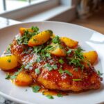 Sweet Chili Peach Glazed Chicken