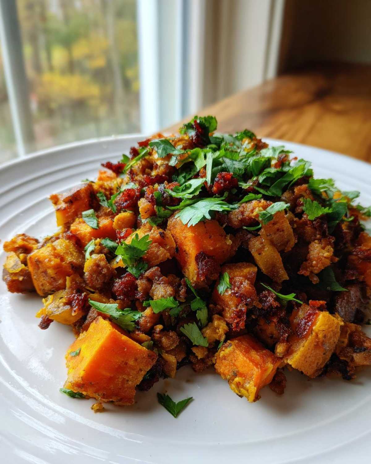 Sweet Potato Cinnamon Hash with Chorizo - detail 3