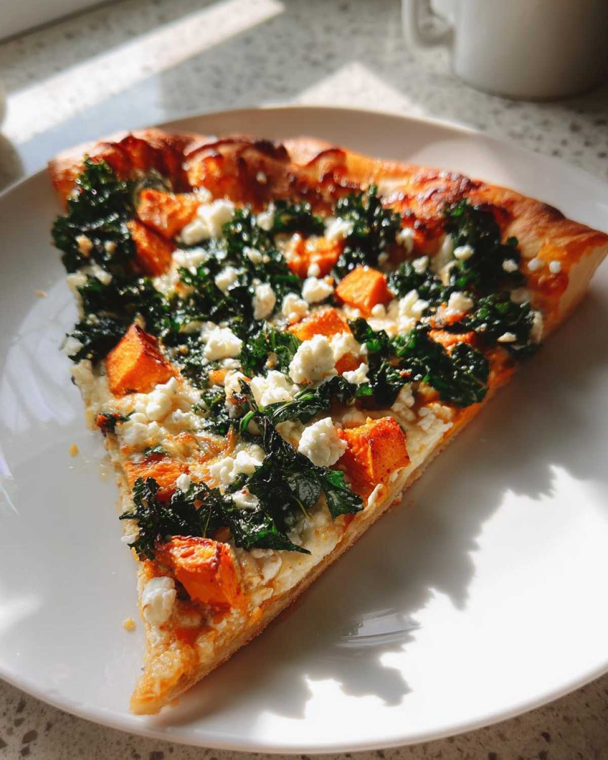 Sweet Potato and Kale Pizza with Feta - detail 4