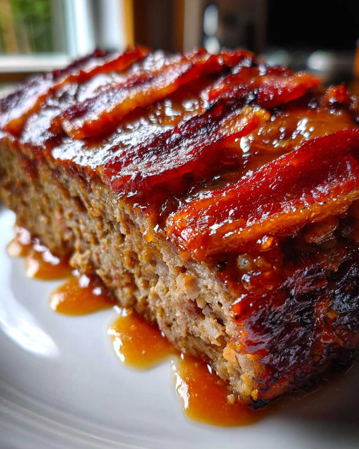 Sweet and Sour Meatloaf with Bacon - detail 1
