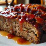 Sweet and Sour Meatloaf with Bacon