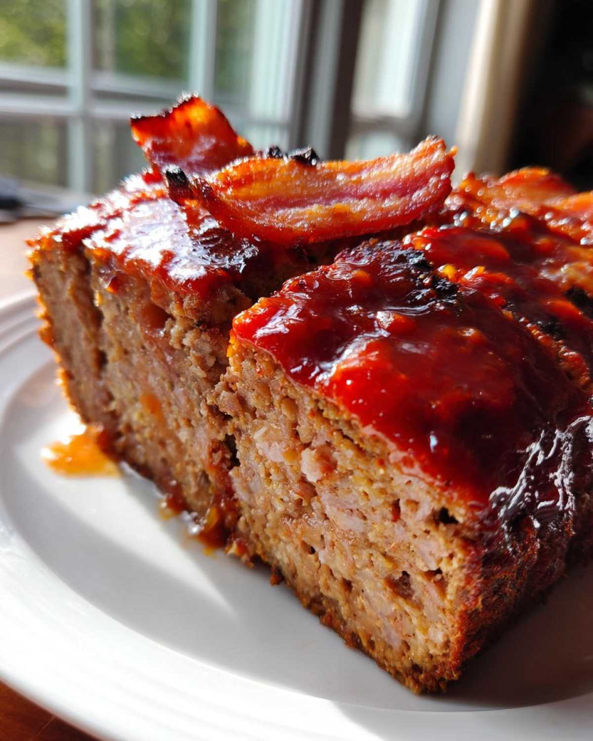 Sweet and Sour Meatloaf with Bacon - detail 2