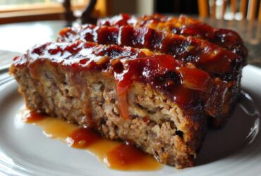 Sweet and Sour Meatloaf with Bacon