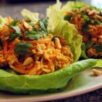 Tempeh Pad Thai Lettuce Wraps