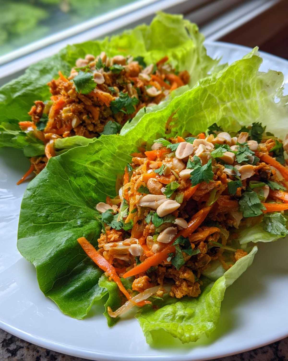 Tempeh Pad Thai Lettuce Wraps - detail 3