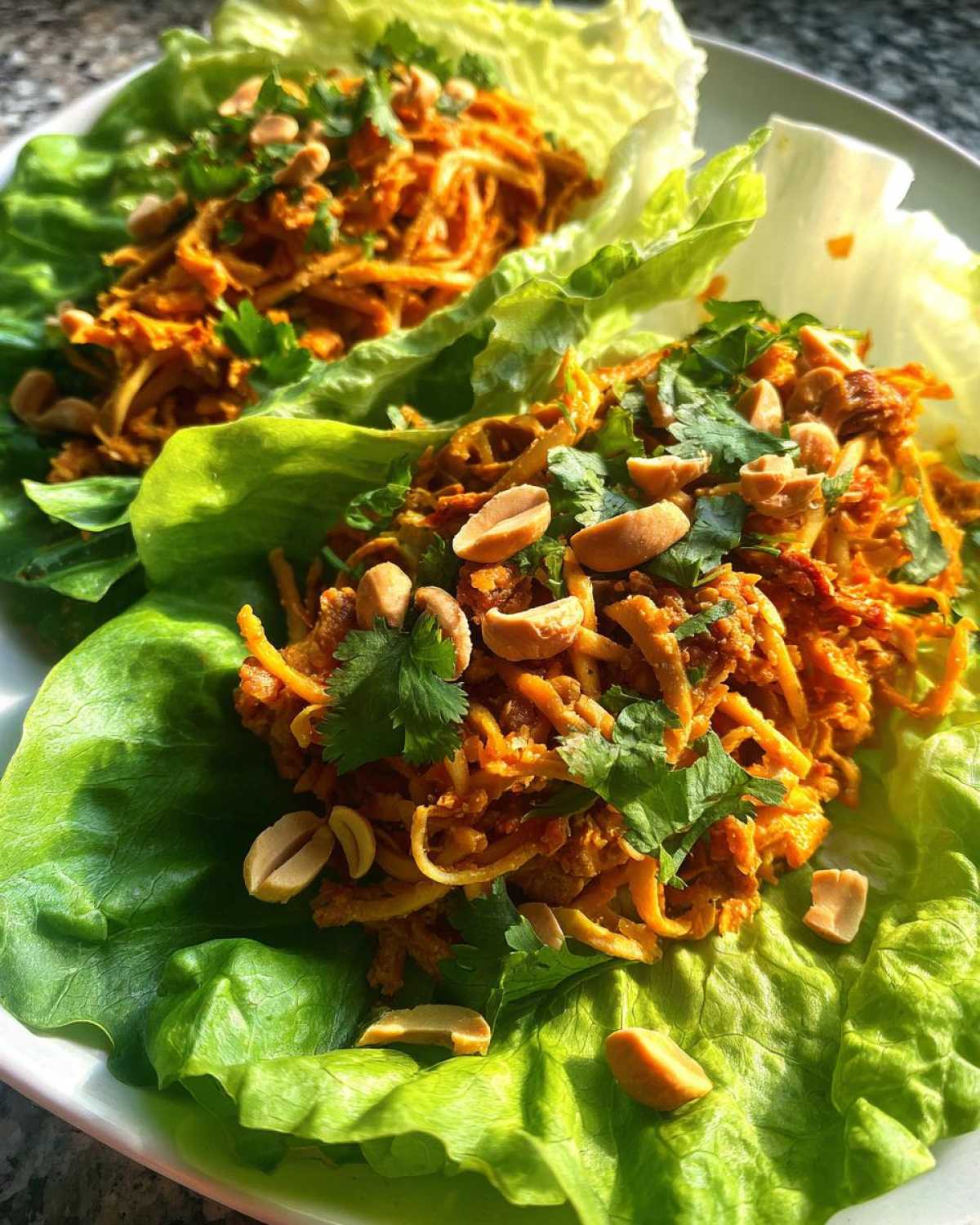 Tempeh Pad Thai Lettuce Wraps - detail 4