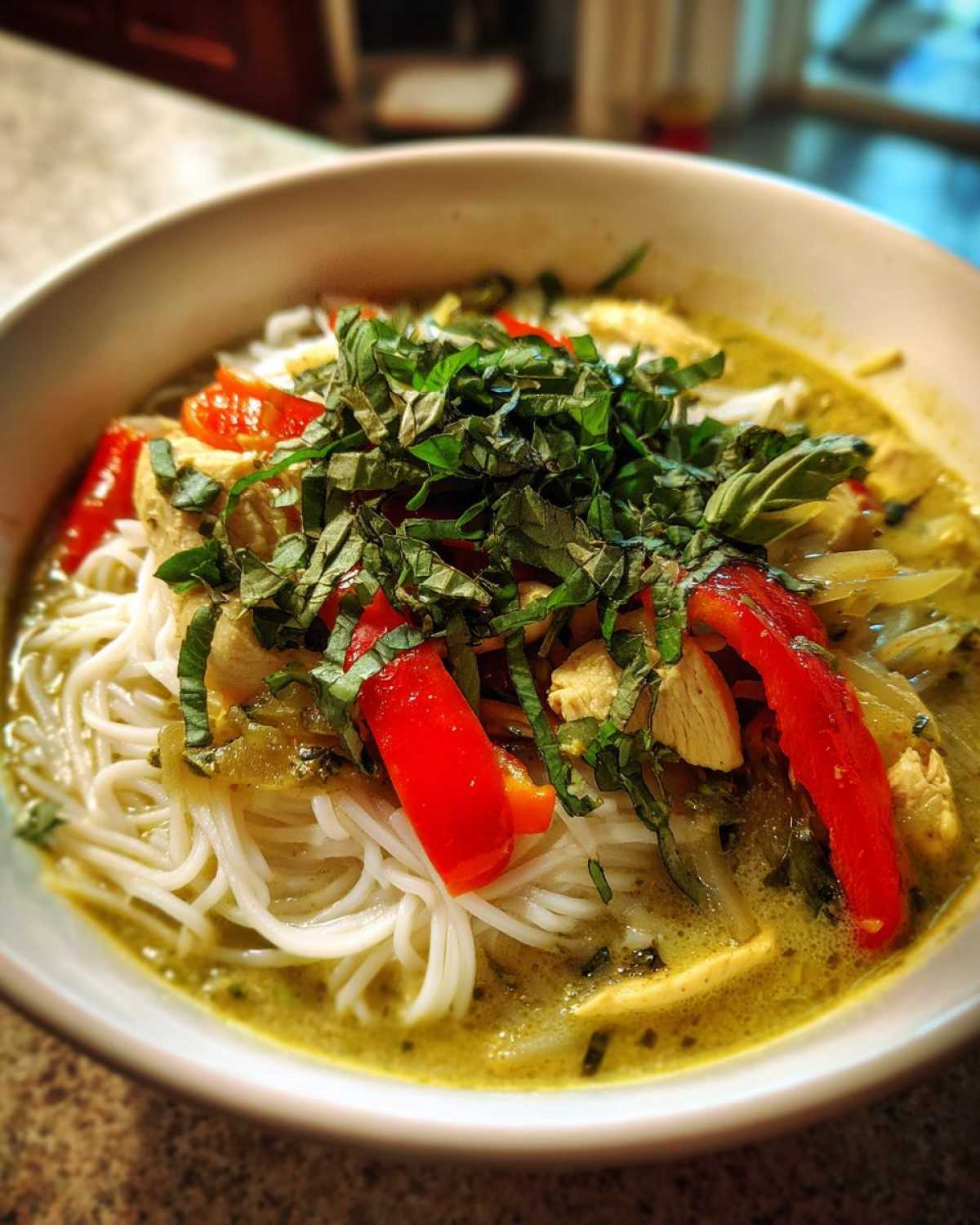 Thai Green Curry Noodle Soup - detail 4