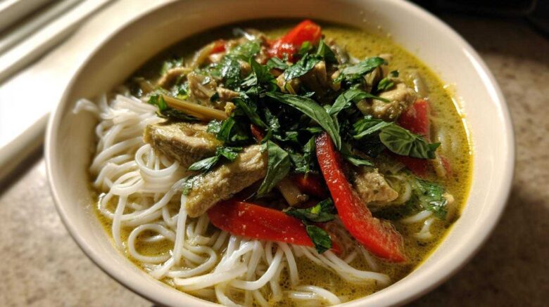 Thai Green Curry Noodle Soup