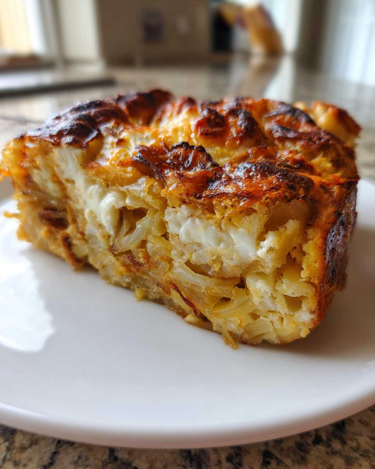 Triple Cheese Onion Bread Pudding - detail 2
