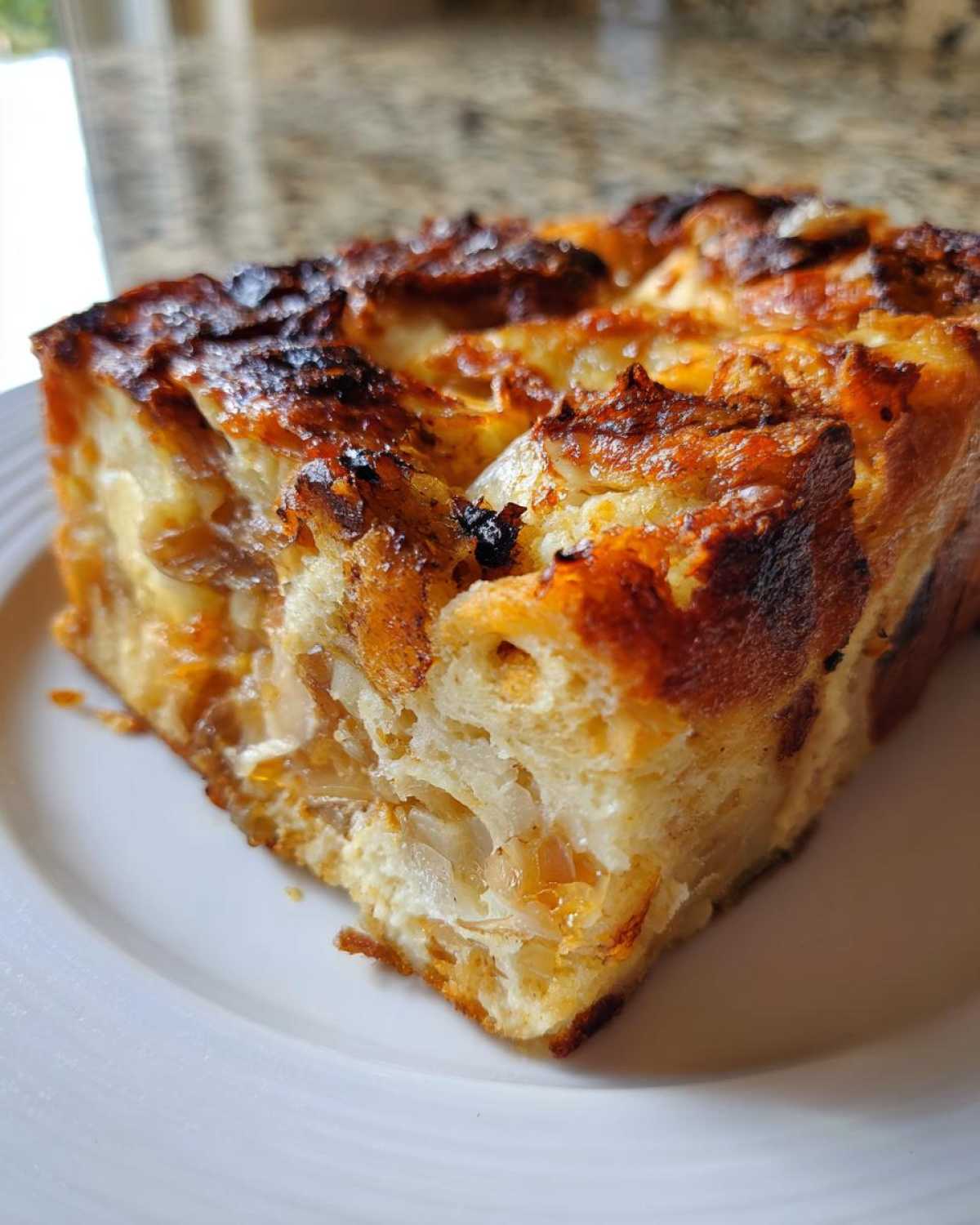 Triple Cheese Onion Bread Pudding - detail 3