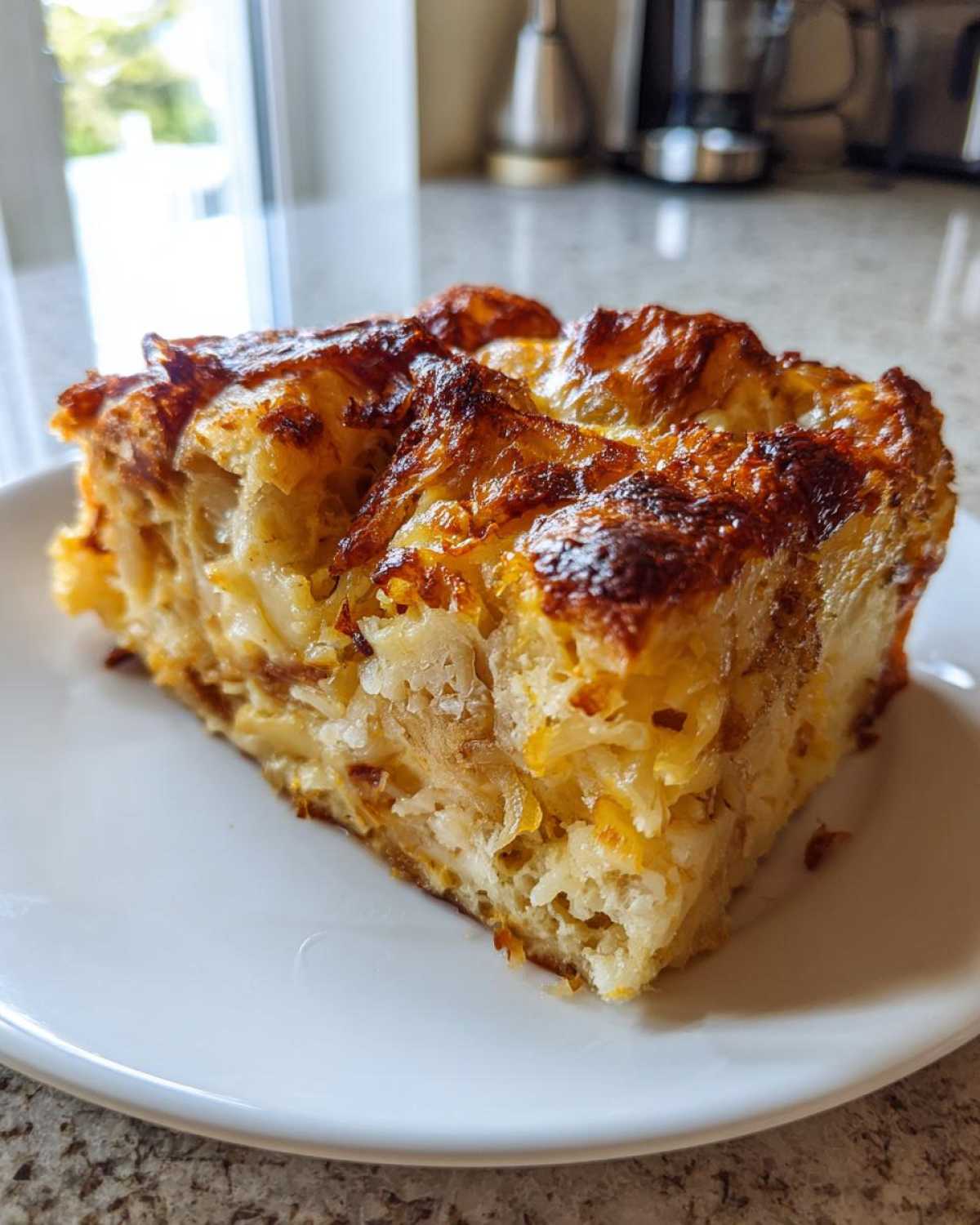 Triple Cheese Onion Bread Pudding - detail 4
