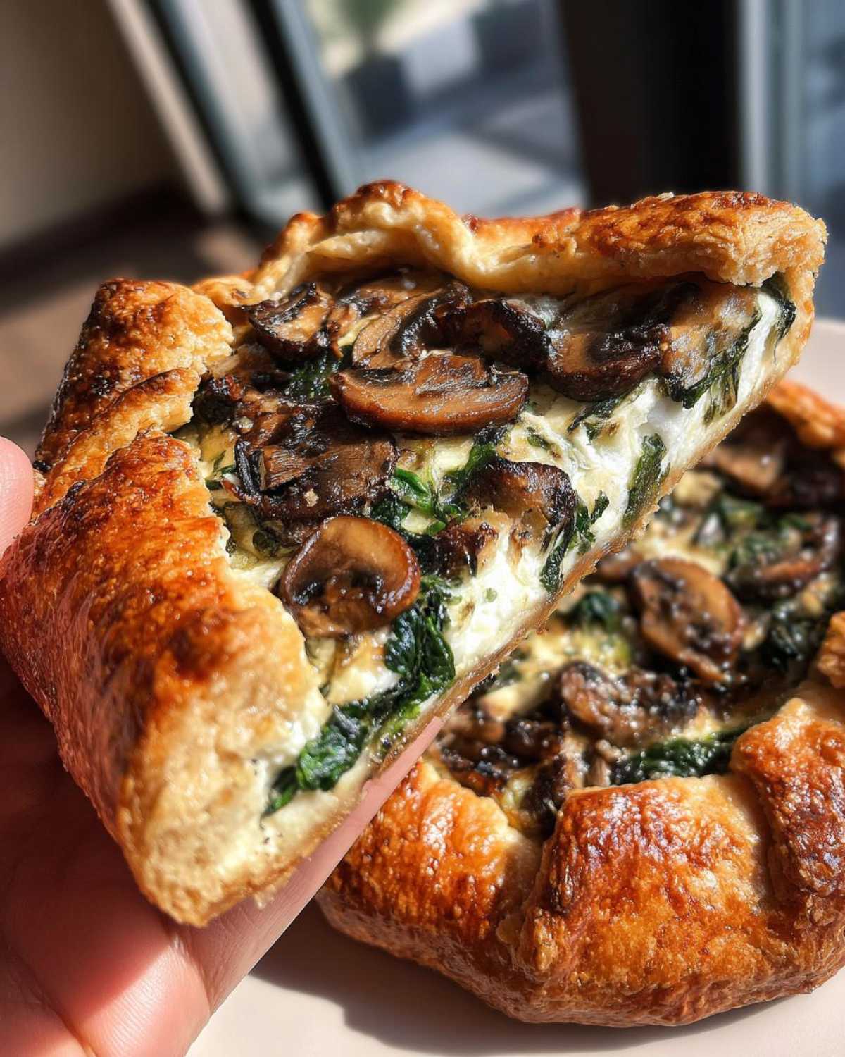 Truffle Mushroom & Spinach Galette - detail 2