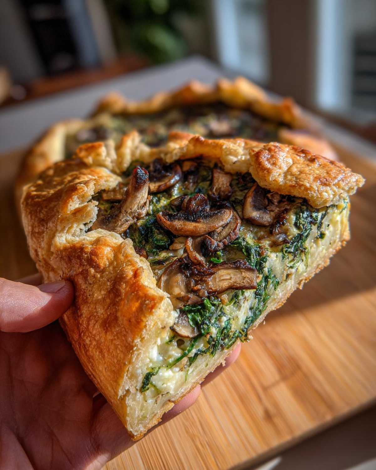 Truffle Mushroom & Spinach Galette - detail 3
