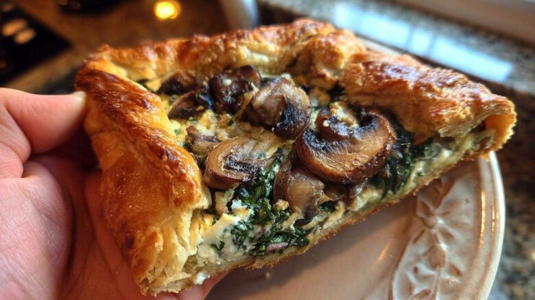 Truffle Mushroom & Spinach Galette