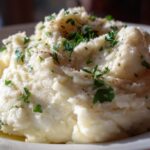 Truffle Parmesan Garlic Mashed Cauliflower