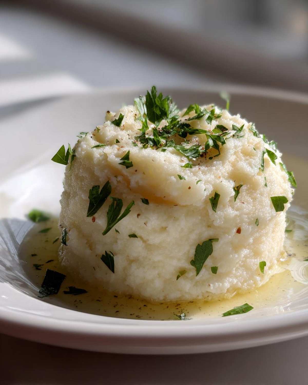 Truffle Parmesan Garlic Mashed Cauliflower - detail 4