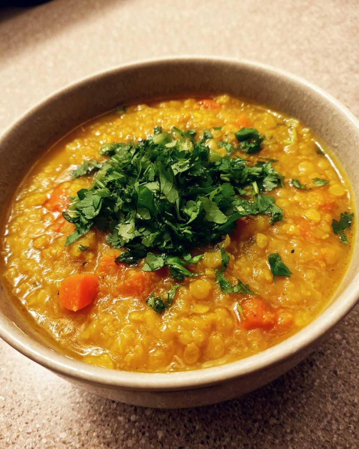 Turmeric Ginger Lentil Soup - detail 2