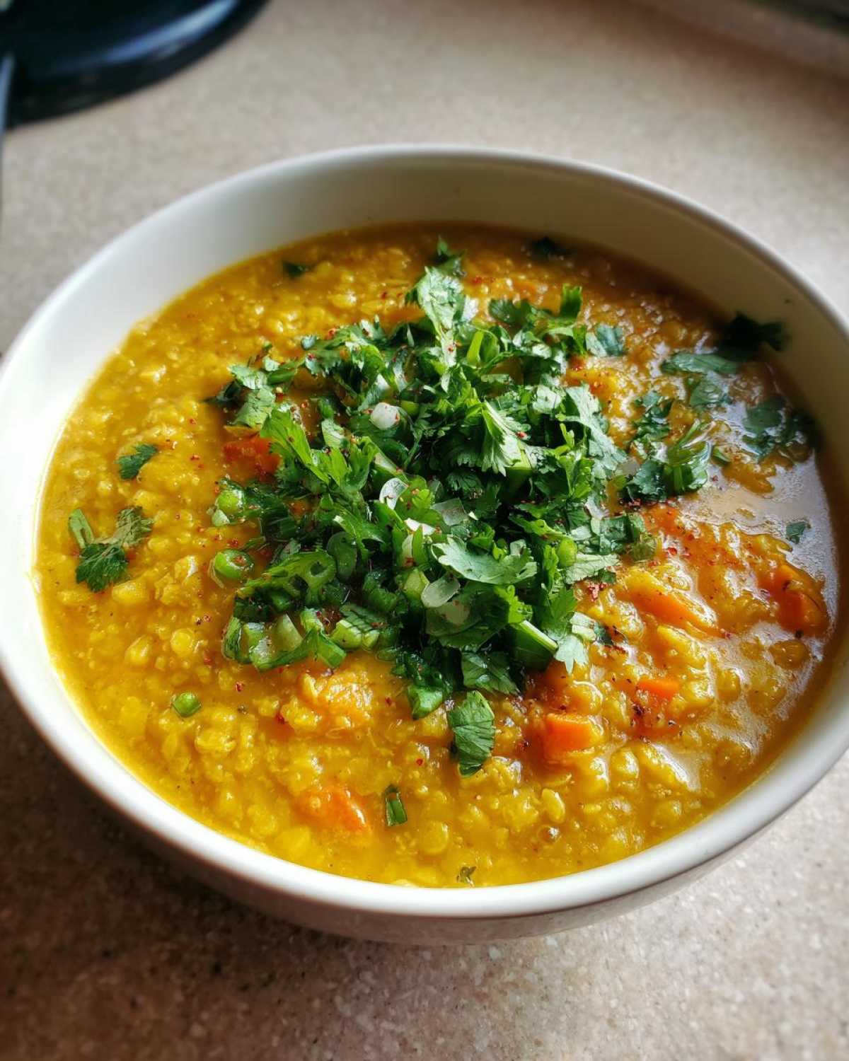 Turmeric Ginger Lentil Soup - detail 3