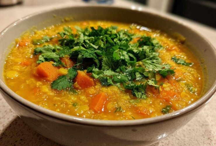 Turmeric Ginger Lentil Soup