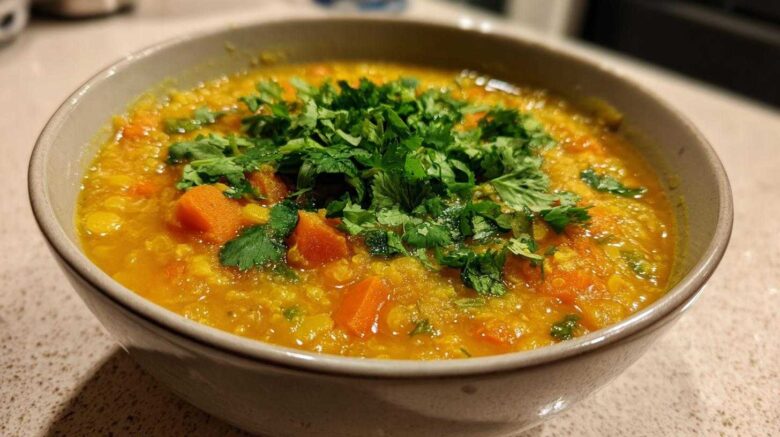 Turmeric Ginger Lentil Soup