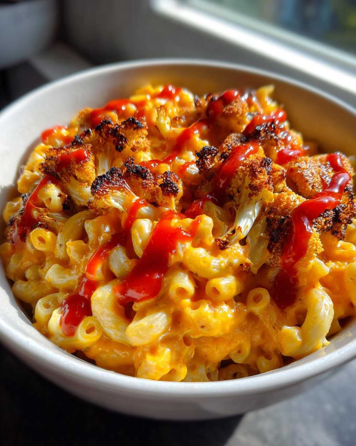 Vegan Buffalo Cauliflower Mac & Cheese - detail 3
