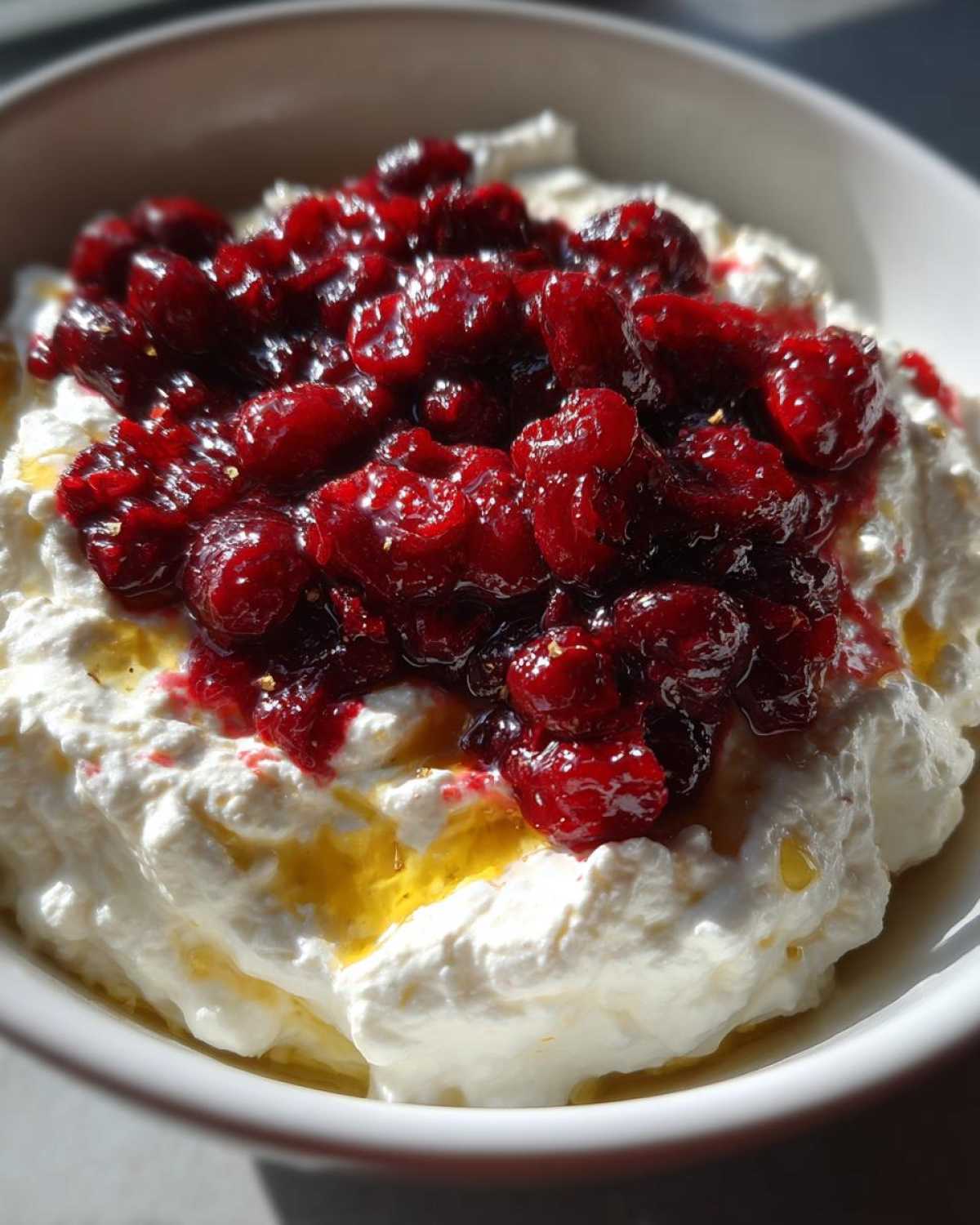 Whipped Feta Dip with Cranberry Compote - detail 1