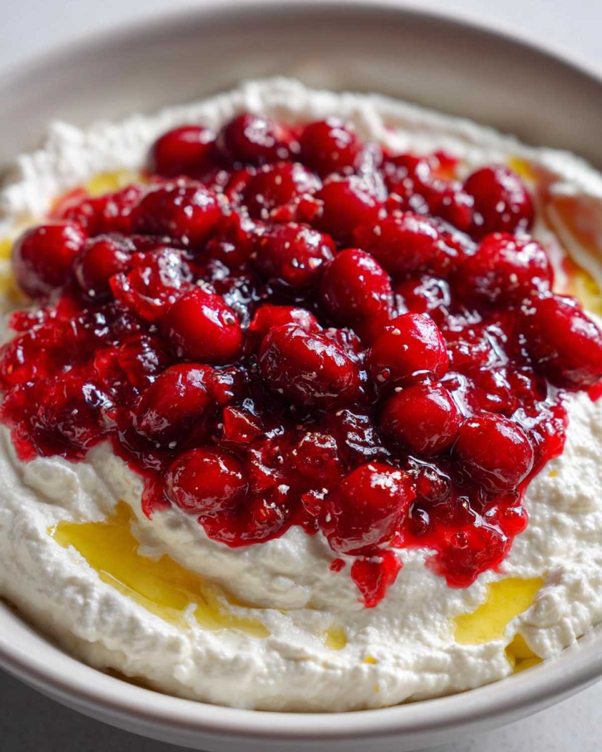 Whipped Feta Dip with Cranberry Compote - detail 2