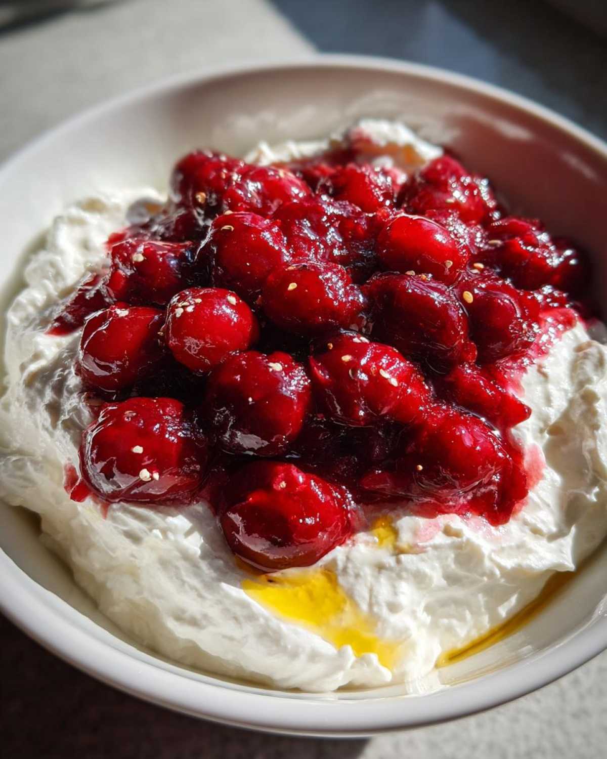 Whipped Feta Dip with Cranberry Compote - detail 4