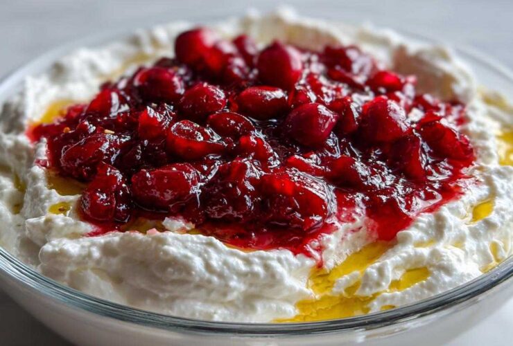 Whipped Feta Dip with Cranberry Compote