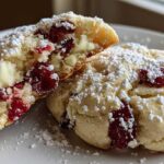 White Chocolate Cranberry Snowflake Cookies