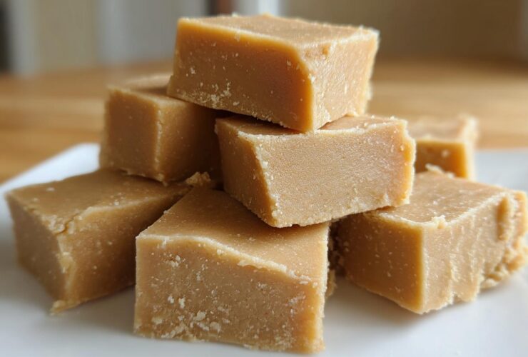 3-Ingredient Peanut Butter Fudge (No Baking Needed)