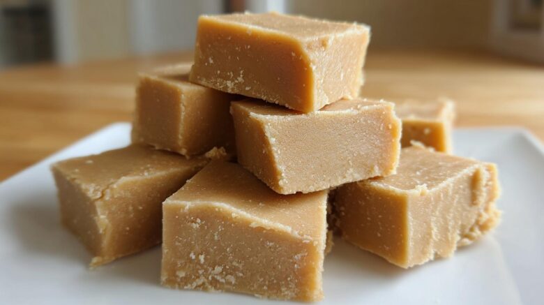 3-Ingredient Peanut Butter Fudge (No Baking Needed)