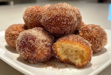 Apple Cider Donut Holes with Cinnamon