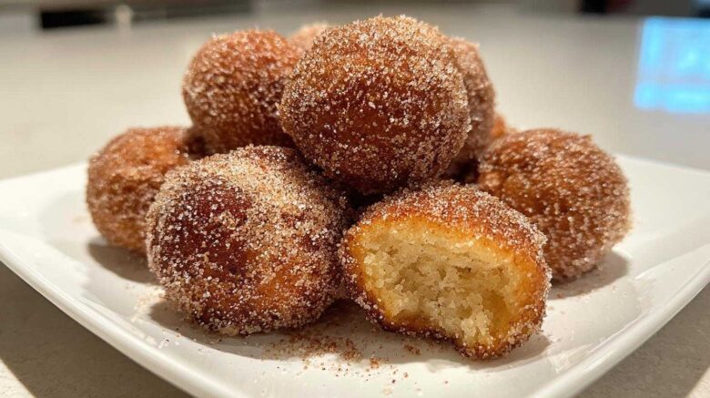 Apple Cider Donut Holes with Cinnamon