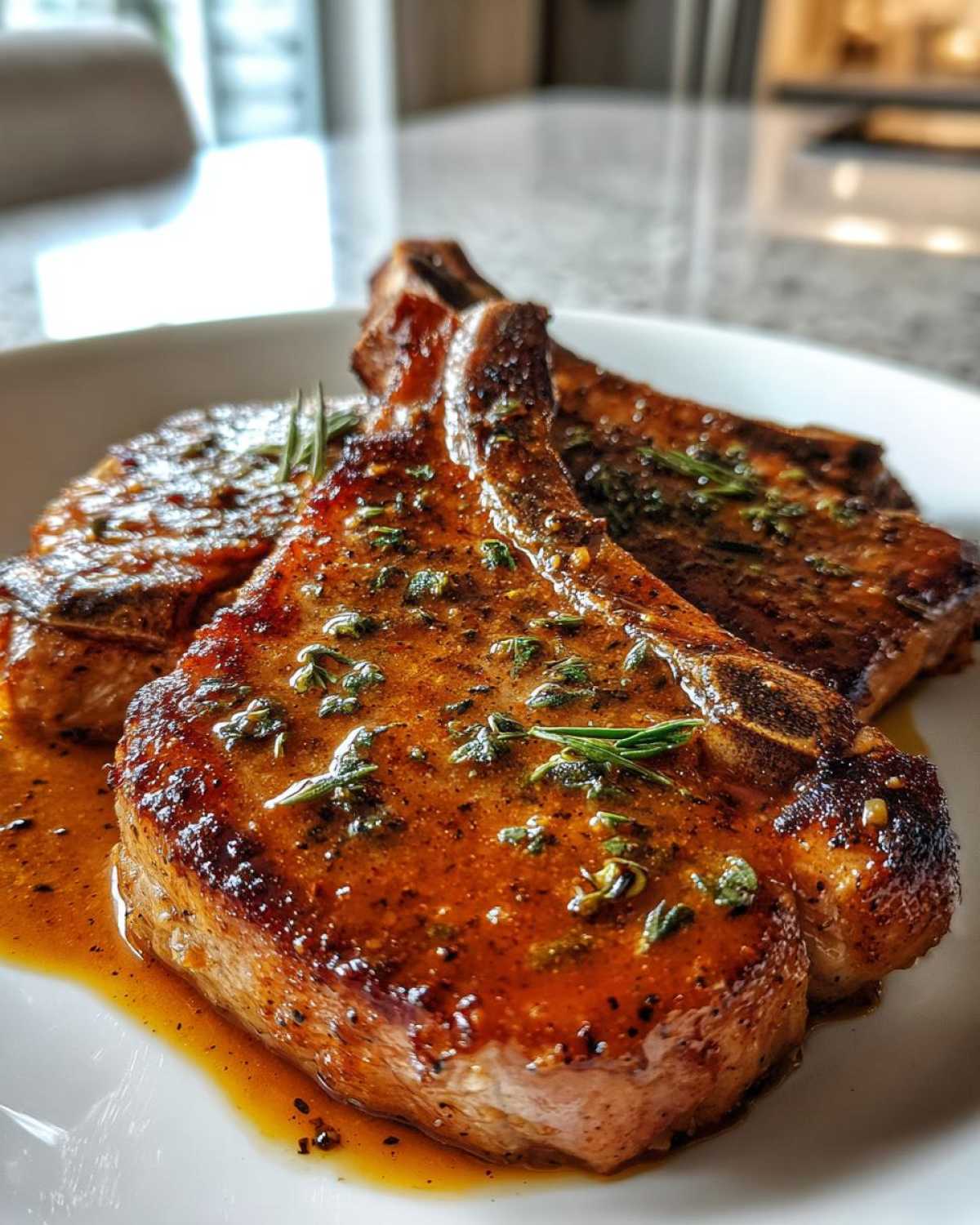 Apple Cider Pork Chops with Sage - detail 3