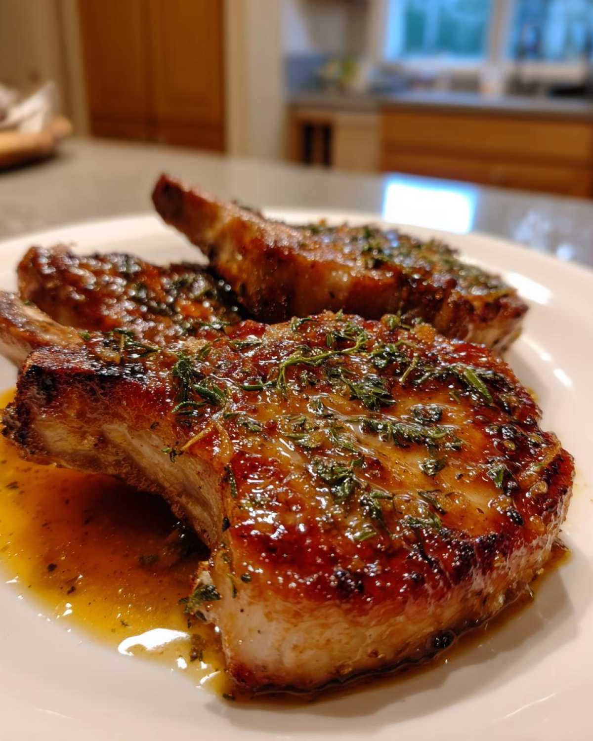 Apple Cider Pork Chops with Sage - detail 4