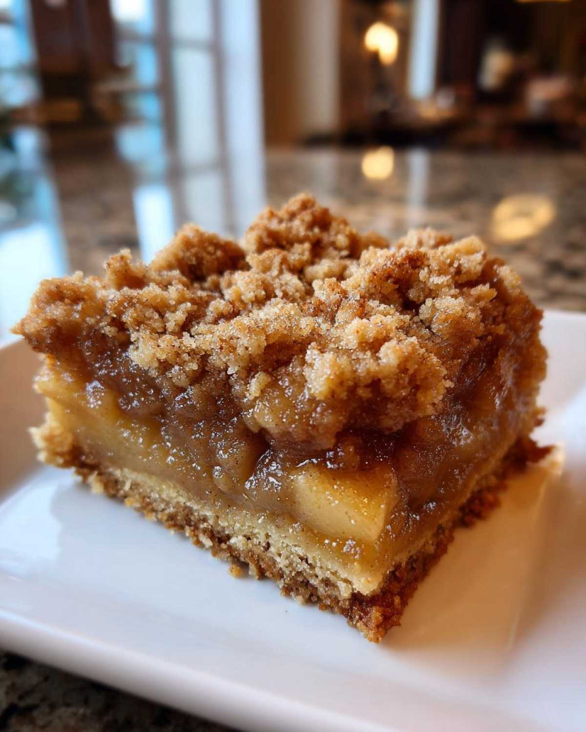 Apple Pie Crumb Bars with Cinnamon - detail 3