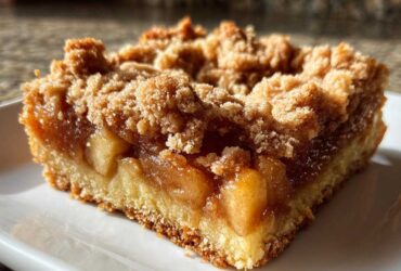 Apple Pie Crumb Bars with Cinnamon