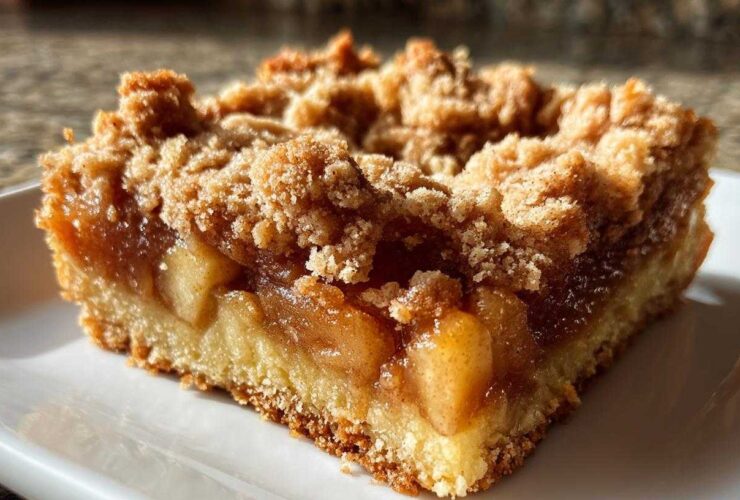 Apple Pie Crumb Bars with Cinnamon
