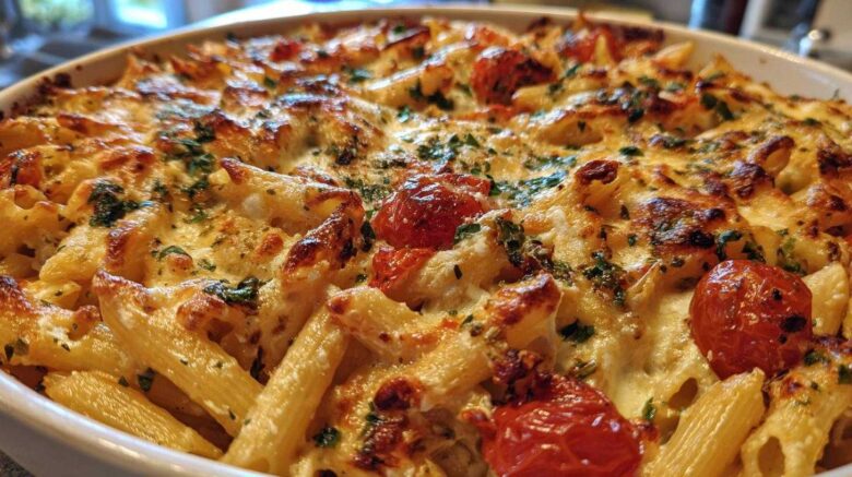 Baked Feta Tomato Pasta Bake
