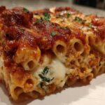 Baked Ziti with Spinach and Cheese