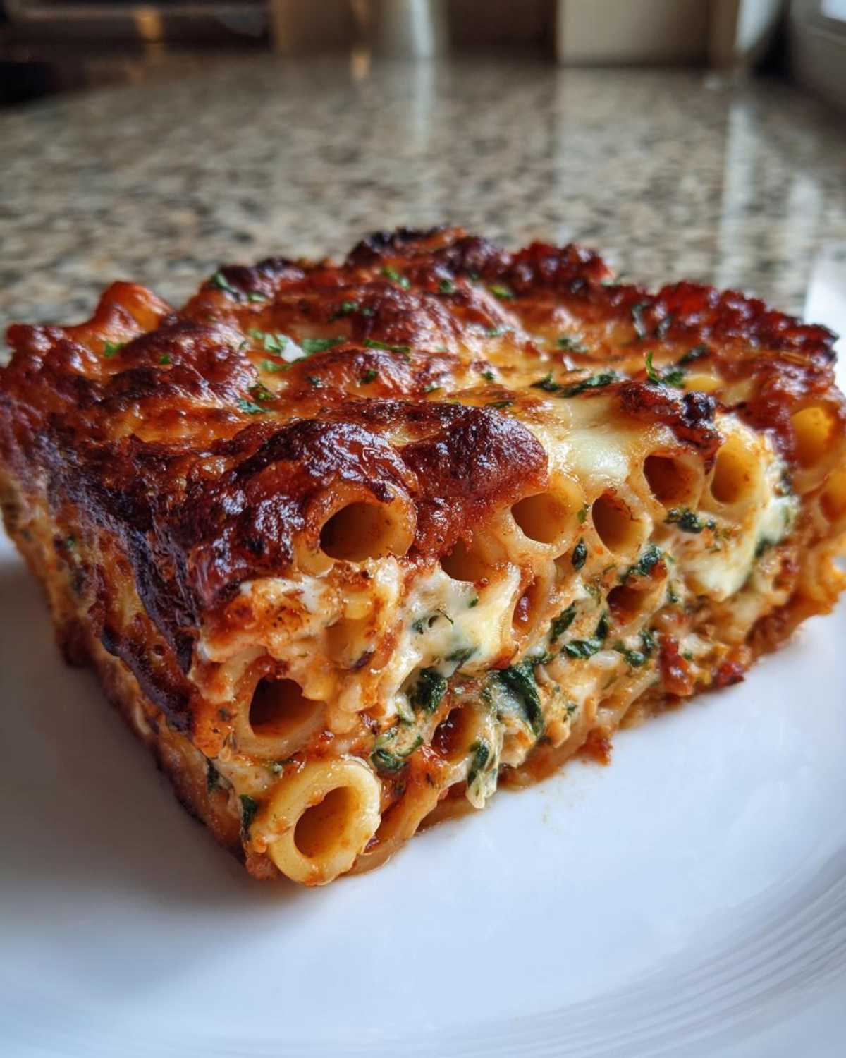 Baked Ziti with Spinach and Cheese - detail 4