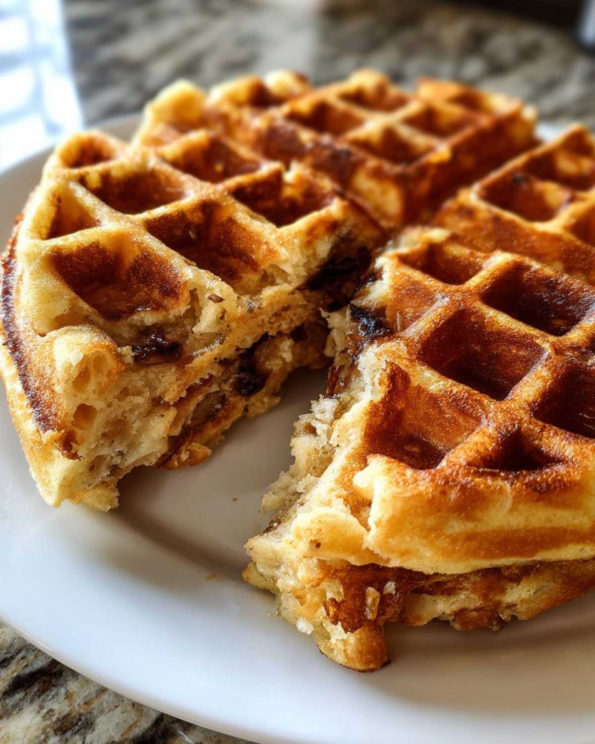 Banana Bread Waffles (Use Overripe Bananas) - detail 2