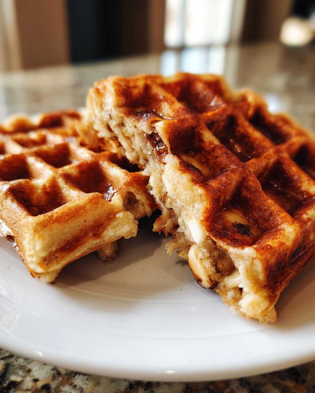 Banana Bread Waffles (Use Overripe Bananas) - detail 3