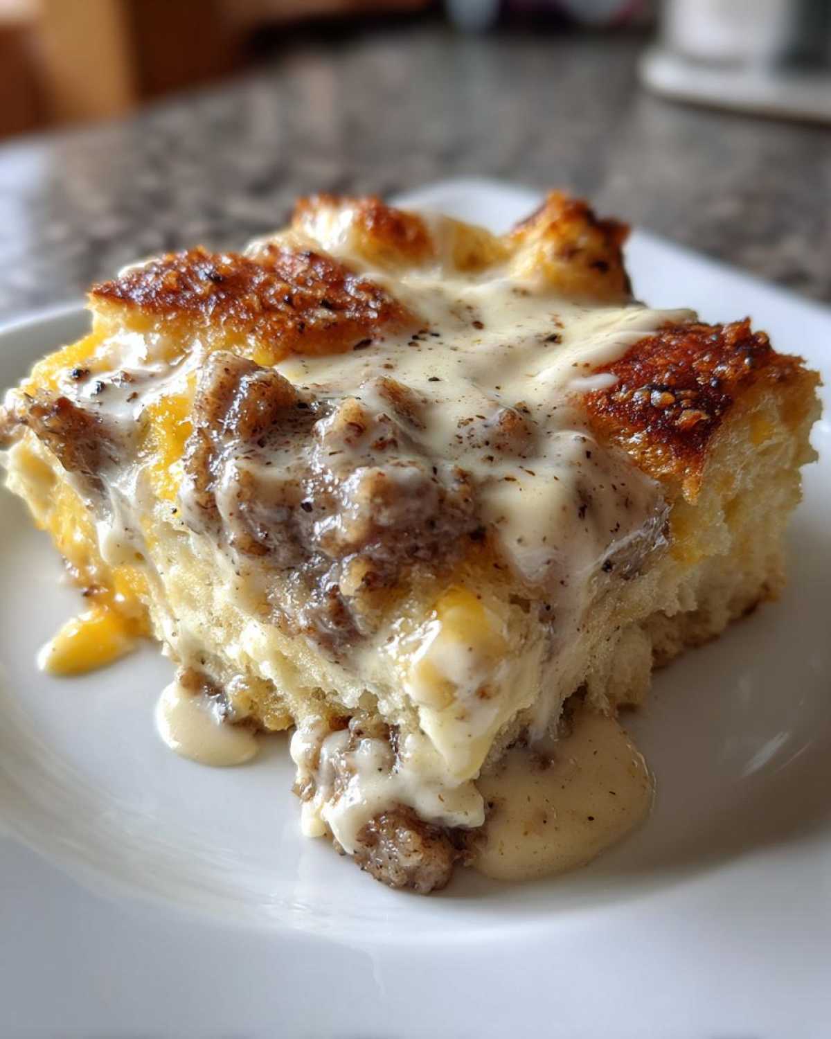 Biscuits and Gravy Casserole (Southern Comfort) - detail 2