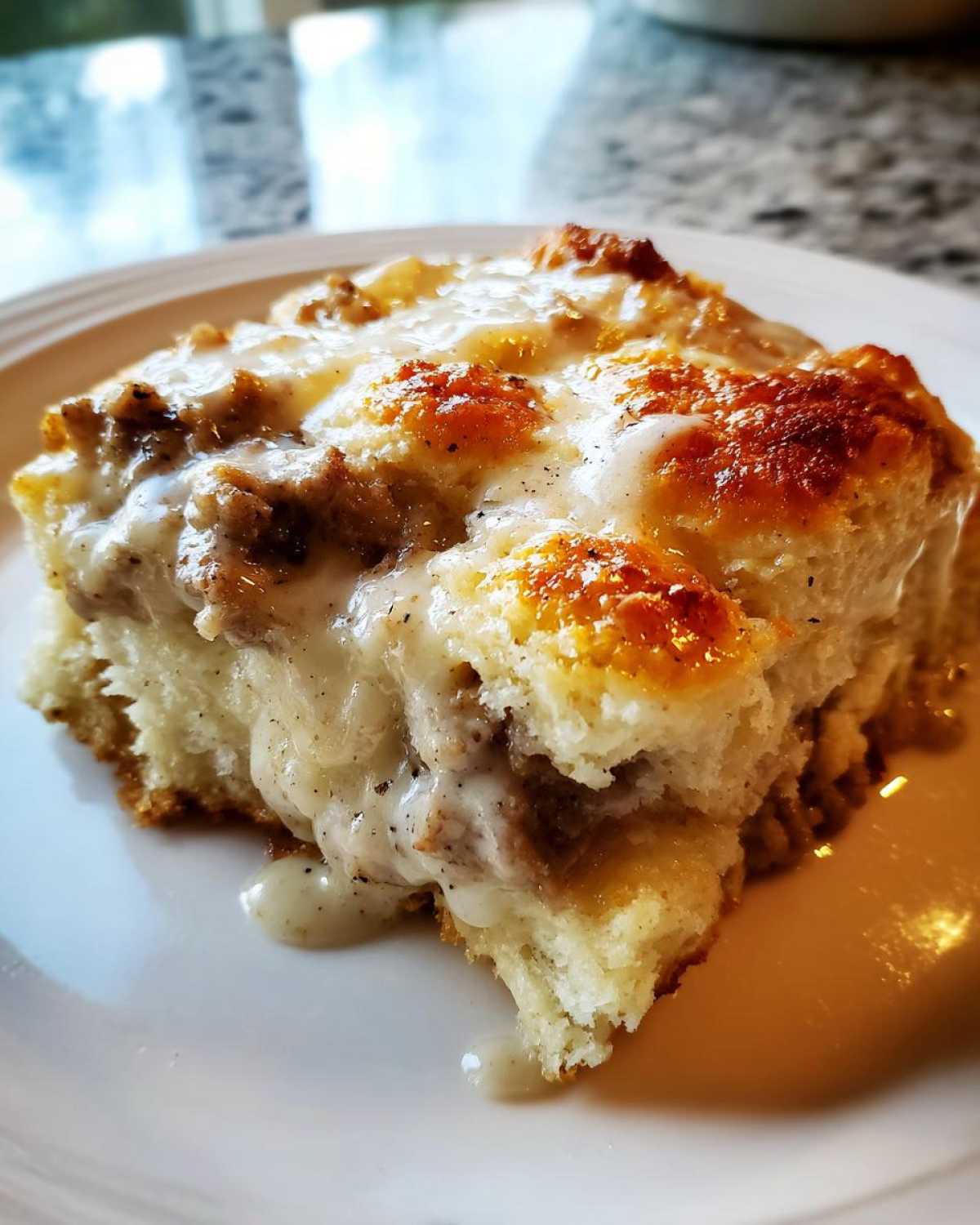 Biscuits and Gravy Casserole (Southern Comfort) - detail 3